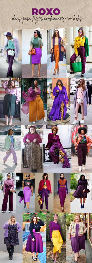 Looks Com Roxo Combinando looks com roxo no dia a dia - Grandes Mulheres